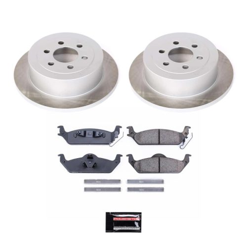 2003-2004 Dodge Dakota Rear Semi-Coated Rotor Brake Kit - Premium Replacement