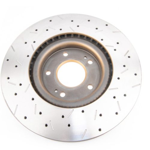 DBA 4000 Series Front Drilled and Slotted Rotor for Mitsubishi Lancer 2003-2006 - Premium Replacement Performance Brake Part - Image 2