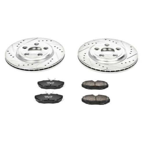 2001-2006 Lincoln LS Rear PowerStop Z23 Evolution Sport Brake Rotor and Carbon-Fiber Ceramic Pad Assembly - Heavy-Duty Performance Upgrade