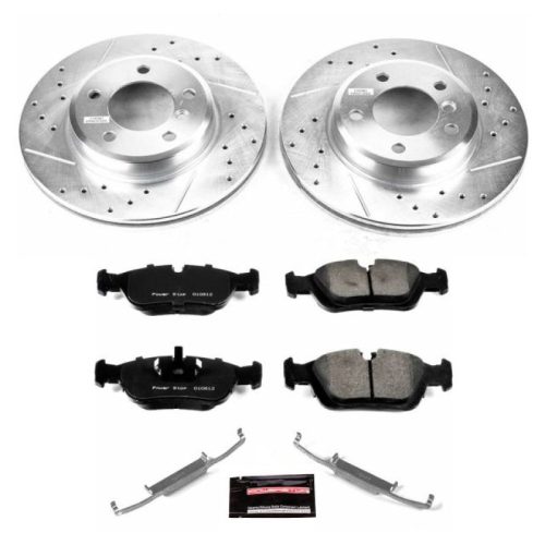 2001-2005 BMW 325xi Front Brake Rotor and Carbon-Fiber Ceramic Brake Pad Upgrade Kit - Heavy-Duty Performance Replacement