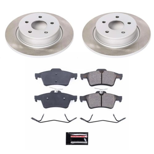 2013-2015 Ford Escape Rear Heavy-Duty Semi-Coated Rotor Brake Assembly - Premium Replacement
