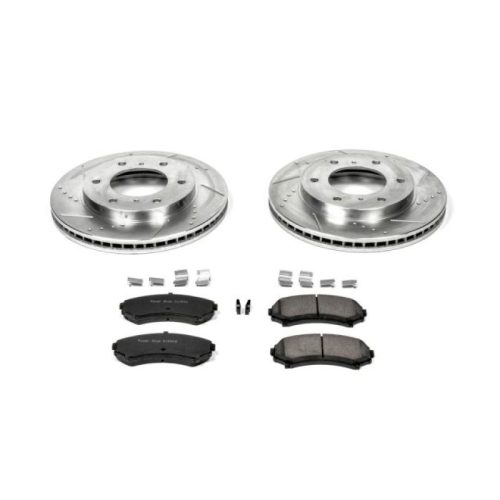 2001-2006 Mitsubishi Montero Front Brake Rotor and Carbon-Fiber Ceramic Pad Assembly - Heavy-Duty Performance Upgrade