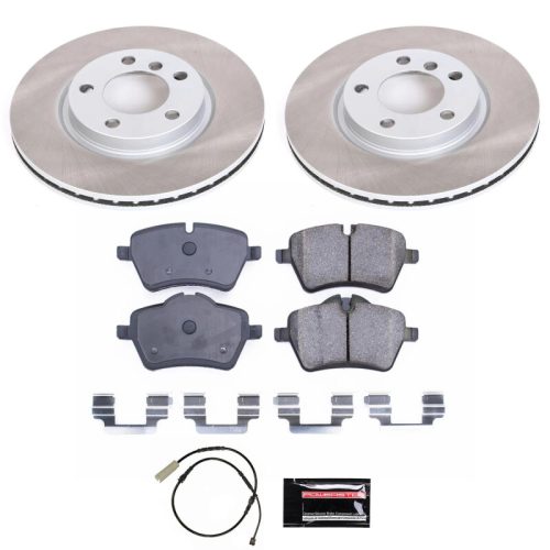 2011-2014 Mini Cooper Countryman & Paceman Front Semi-Coated Rotor Brake Assembly - Heavy-Duty Fleet Replacement