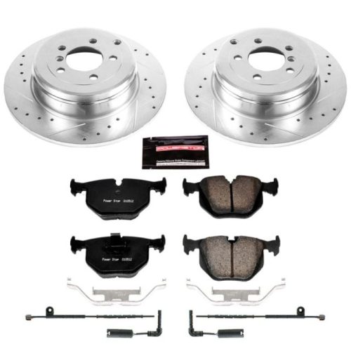 2003-2005 Land Rover Range Rover Rear Z23 Evolution Sport Brake Rotors and Carbon-Fiber Ceramic Brake Pads - Premium Replacement