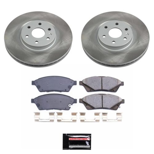 2010-2011 Cadillac SRX & Saab 9-4X Front Semi-Coated Rotor Brake Assembly - Premium Replacement
