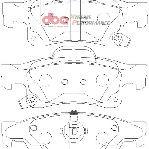 DBA XP Series Heavy-Duty Front Brake Pads for Chevrolet Camaro and Jeep Grand Cherokee 2010-13 - Premium Replacement