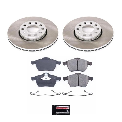 1996-1998 Audi A4 Quattro Front Semi-Coated Rotor Brake Assembly - Heavy-Duty Fleet Replacement