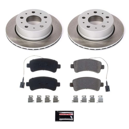 2015-2018 Ram ProMaster 1500, 2016-2018 Ram ProMaster 2500 & 3500 Rear Semi-Coated Rotor Brake Kit - Premium Replacement