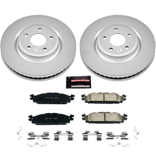 2011-2012 Ford Explorer Front Z17 Evolution Geomet Coated Brake Rotor and Ceramic Pad Assembly - Premium Replacement