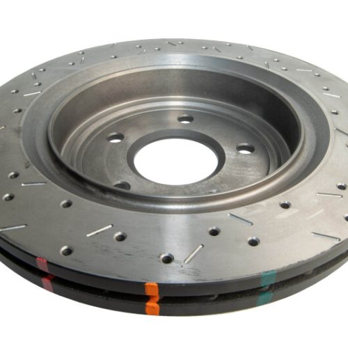 DBA 4000 Series Drilled and Slotted Rear Rotor for Cadillac XLR and Chevrolet Corvette '06-'11 - Premium Replacement - Image 6