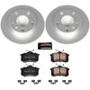 2002-2006 Audi A4 Rear Z23 Evolution Sport Coated Brake Rotor and Carbon-Fiber Ceramic Pad Assembly - Premium Replacement