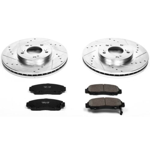 1999-2004 Acura RL Front Z23 Evolution Sport Brake Rotor and Carbon-Fiber Ceramic Pad Assembly - Premium Replacement