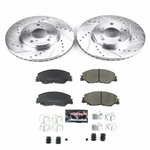 2019-2022 Honda Civic & Insight Front Z23 Evolution Sport Brake Kit with Drilled & Slotted Rotors - Premium Replacement