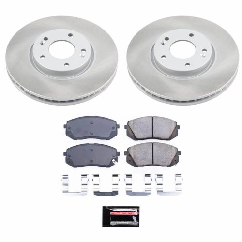 2012-2013 Kia Sportage & Hyundai Tucson Heavy-Duty Front Semi-Coated Rotor Brake Assembly - Premium Replacement
