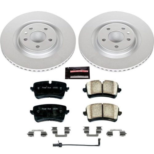 2013-2015 Audi A6 Quattro & A7 Quattro Heavy-Duty Brake Rotor and Carbon-Fiber Ceramic Pad Assembly - Premium Replacement