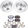 2005-2008 Audi A6 Quattro Rear Z26 Street Warrior Brake Upgrade Kit - High-Performance Drilled & Slotted Rotors with Carbon-Fiber Ceramic Pads for Heavy-Duty Street Use - Premium Replacement