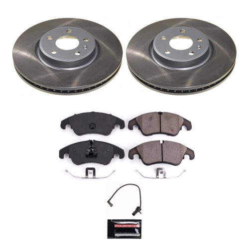 2012-2013 Audi A4, A5 Quattro, A6 Quattro Front Semi-Coated Rotor Brake Assembly - Premium Replacement