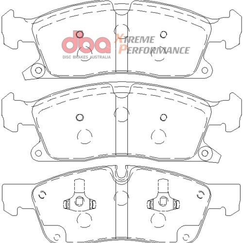 DBA XP650 Heavy-Duty Front Brake Pads for 2011-14 Jeep Grand Cherokee and 2011-13 Mercedes-Benz GL Series - Premium Replacement