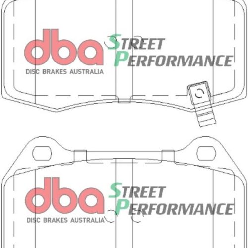 DBA Street Performance Brake Pads Front Fitment 2003-2006 Infiniti G35 Nissan 350Z - Premium Replacement