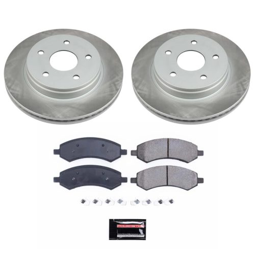 2006-2009 Dodge Ram 1500 / 2007-2009 Dodge Durango Heavy-Duty Semi-Coated Rotor Brake Assembly - Premium Replacement
