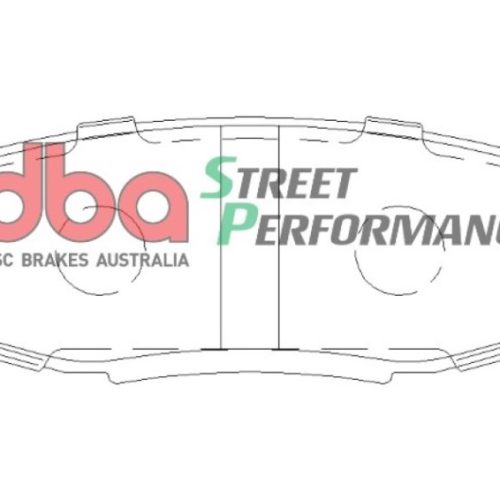 DBA Street Performance Rear Brake Pads for Toyota Land Cruiser, Tundra, Sequoia 2011-13 - Premium Replacement - Image 2