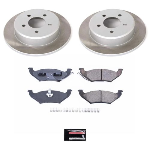1997-2000 Chrysler Town & Country, 1998-2000 Dodge Grand Caravan & Plymouth Voyager Rear Semi-Coated Rotor Brake Assembly - Heavy-Duty Replacement