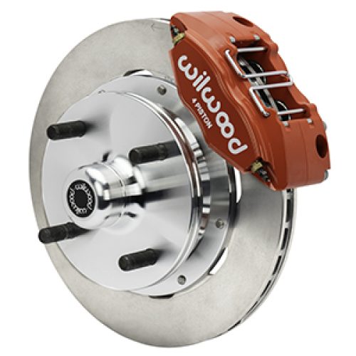 1970-1972 Porsche 914 Front Powerlite Brake Kit with Plain Face Rotors - Heavy-Duty Replacement