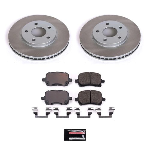 2008-2011 Chevrolet HHR Front Semi-Coated Rotor Brake Kit with Ceramic Pads - Premium Replacement