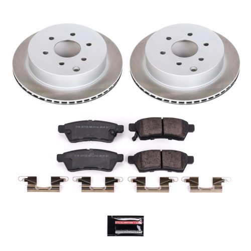 2007-2012 Nissan Xterra & Frontier, 2011 Suzuki Equator Rear Semi-Coated Rotor Brake Assembly - Premium Replacement