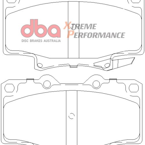 DBA XP650 Series Front Brake Pads for Toyota Land Cruiser 1990-1997 Heavy-Duty Applications - Premium Replacement