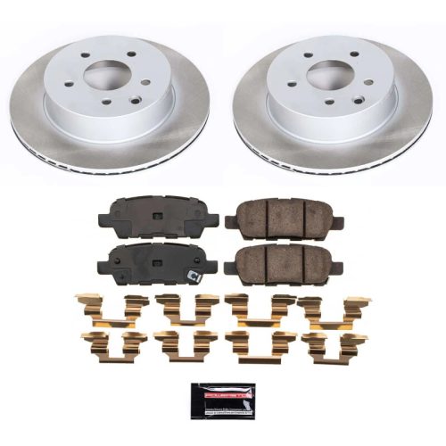 2014-2017 Nissan Juke & Rogue Vehicles Heavy-Duty Brake Rotor and Ceramic Brake Pad Assembly - Premium Replacement