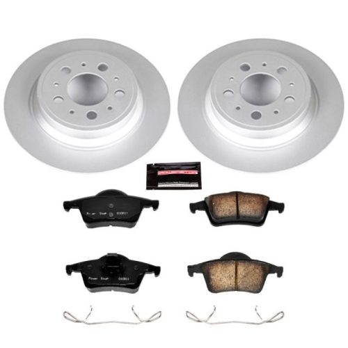 2004-2009 Volvo S60, V70, S80 Heavy Duty Brake Rotor and Carbon-Fiber Ceramic Pad Assembly - Premium Replacement
