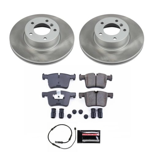 2013-2016 BMW 328i, 2012-2016 BMW 328i xDrive Front Semi-Coated Rotor Brake Assembly - Premium Replacement