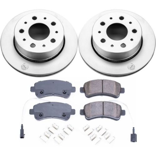 2014-2015 Ram ProMaster 1500, 2500, 3500 Rear Brake Rotor and Ceramic Pad Assembly - Premium Replacement