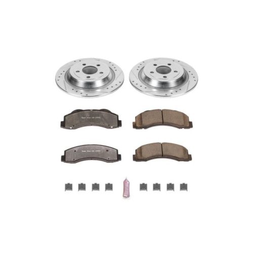 2015-2016 Ford F-150 Heavy-Duty Truck & Tow Brake Upgrade Kit with Drilled & Slotted Rotors - Premium Replacement