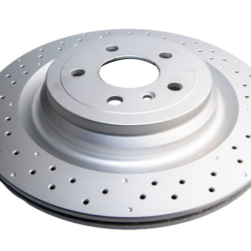 DBA Street Series Rear Drilled & Slotted Rotor for 2013-14 Mercedes-Benz GL350 with AMG Performance Package - Premium Replacement