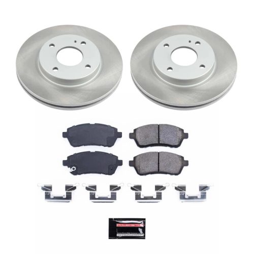 2011-2013 Ford Fiesta Front Semi-Coated Rotor Brake Assembly - Premium Replacement