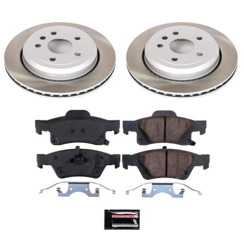 2011-2014 Jeep Grand Cherokee WK Rear Semi-Coated Rotor Brake Assembly - Premium Replacement