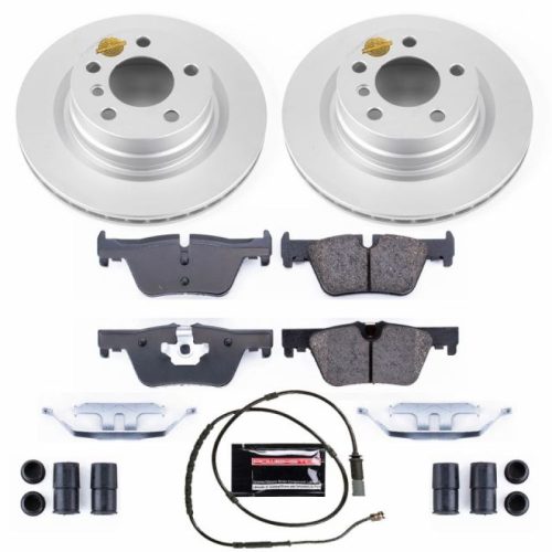 2012-2017 BMW 3 Series & 2 Series Rear Z23 Evolution Sport Coated Brake Rotor and Pad Assembly - Premium Replacement
