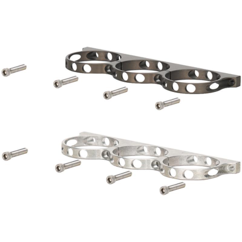 Heavy-Duty Aluminum Reservoir Bracket with Mounting Screws - Anodized Finish