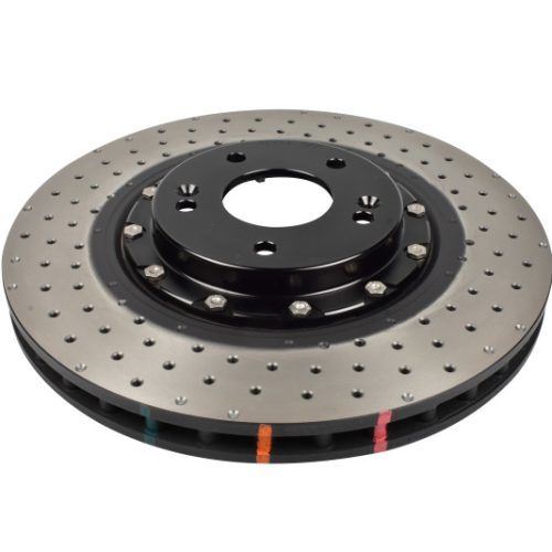 DBA 5000 Series Performance Front Cross Drilled and Dimpled Rotor for 2022 Hyundai Veloster N - Premium Replacement