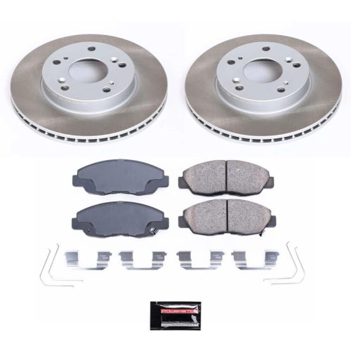 2012-2015 Honda Civic Front Semi-Coated Rotor Brake Kit - Heavy-Duty Fleet Replacement by PowerStop Part SC6319