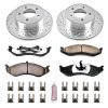 2000-2001 Jeep Cherokee Front Z36 Truck & Tow Brake Upgrade Kit - Heavy-Duty Drilled & Slotted Rotors with Carbon-Fiber Ceramic Brake Pads - Premium Replacement