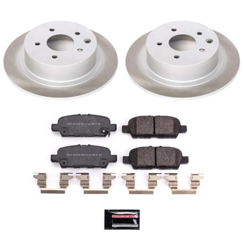 2019 Nissan Sentra Rear Semi-Coated Rotor Brake Assembly - Heavy-Duty Reliable Replacement by PowerStop Part SC8335