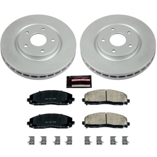 2012-2013 Dodge Journey & Chrysler Town & Country Heavy-Duty Front Brake Rotor and Ceramic Pad Assembly - Premium Replacement