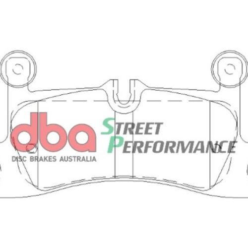 DBA Street Performance Rear Brake Pads for Volkswagen Touareg '12 and Porsche Cayenne '14 - Premium Replacement