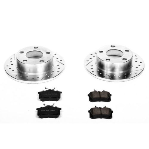 2000-2001 Audi A6 Quattro Rear Z23 Evolution Sport Brake Upgrade Kit - Premium Heavy-Duty Drilled & Slotted Rotors with Carbon-Fiber Ceramic Pads