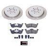 2011 Lincoln Navigator Rear Semi-Coated Rotor Brake Assembly with Ceramic Pads - Premium Replacement