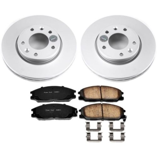 2002-2004 Kia Sedona Front Brake Rotor and Ceramic Pad Assembly - Premium Replacement