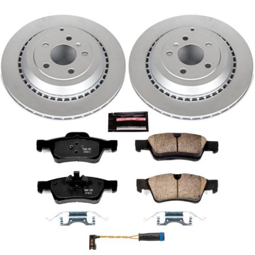 2010-2011 Mercedes-Benz R350, GL350, ML450 Heavy-Duty Brake Rotor and Carbon-Fiber Ceramic Pad Assembly - Premium Replacement